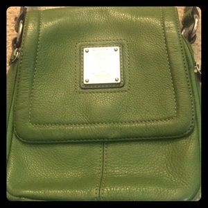 Tignanello Genuine Leather Green Crossbody
